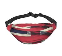 USA Uk Flag Fanny Pack for Men Women Belt Bag Fashion Waist Bag Everywhere Crossbody Bag Wallet Hip Bum Bag with Adjustable Strap Waterproof Chest Bag for Travel Hiking Sports, Black, One Size
