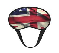 USA UK Flag Sleep Eye Mask for Women Men Soft and Comfortable Sleep Mask Blackout Sleeping Eye Cover for Travel Yoga Nap Shift Work
