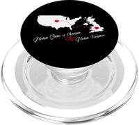USA & United Kingdom love for 2 countries hearts connection PopSockets PopGrip for MagSafe