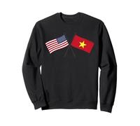 USA Vietnam Crossed Flags American Vietnamese Friendship Sweatshirt