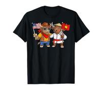 USA Vietnam Flag Proud Vietnamese American Roots T-Shirt