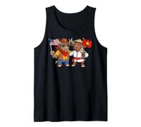 USA Vietnam Flag Proud Vietnamese American Roots Tank Top