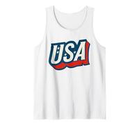 USA Vintage American Pride Retro Throwback Patriotic Tank Top
