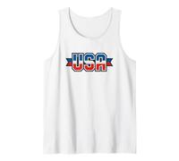 USA Vintage American Pride Retro Throwback Patriotic Tank Top