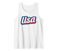 USA Vintage American Pride Retro Throwback Patriotic Tank Top