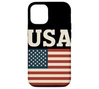 USA Vintage Rustic American Flag Patriotic Independence Day Case for iPhone 12/12 Pro