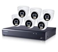 USA Vision TVI/AHD/CVI/CVBS/IP DVR Bundle Package, 6 Pieces CR200 2MP Turret Camera + 8 CH XVL810 with 2TB HDD, UA-XVL810CR200-2TB
