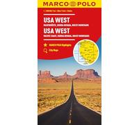 Falk Marco Polo Map USA West – Pacific Coast, Sierra Nevada, Rocky Mountains