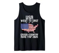 USA West to East Road Trip 2026 Adventure Tank Top