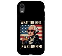 Usa What The Hell Is A Kilometer Georg Washington Case for iPhone XR