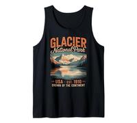 USA Wilderness Glacier Park Adventure Hiker Tank Top
