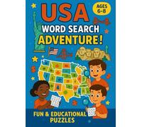 USA WORD SEARCH ADVENTURE!: Word Search with Easy to Read Print about USA, America cities, America States and More | 8.5 x 11 inches, 100 pages | 50 ... Gift for Vacations, Holidays and Free Times