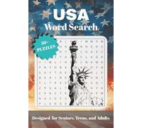 USA Word Search Book: 50+ Puzzles Celebrating the People, Places, and Spirit of the United States