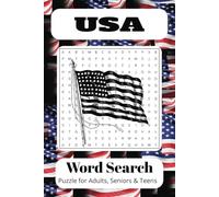 USA Word Search Puzzle Book: Word Searches with Easy to Read Print about USA Countries, USA Lovers gifts, Explore USA and More I 6x9 inches, 110 pages ... Gift for Vacations, Holidays and Free Times