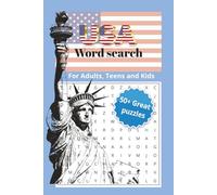 USA Word Search Puzzle Book: Word Searches with Easy to Read Print all about the USA, United States of America! 110 pages, 50+ puzzles, great for Holidays, Vacations, Relaxing or as a gift!!!