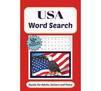 USA Word Search: Word Search with Easy to Read Print about American cities, Landmarks, Capitals and Culture- 6X9 inches | 110 pages | 50+ puzzles | gift for vacation, holidays and relaxation