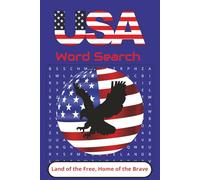 USA Word Search: Word Searches with Easy to Read Print about USA Presidents, Geography, Cities and More| 6X9 inches, 110 Pages, 50+ Puzzles ... Gift for Vacations, Holidays and Free Times