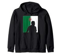 USA World Football 26 Algeria Team Champion Fun Flag Winners Zip Hoodie