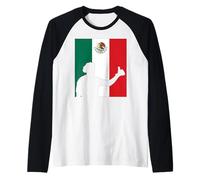 USA World Football 26 Mexican Team Champion Fun Flag Winners Raglan Baseball Tee