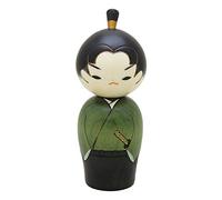 Usaburo Japanese Kokeshi Doll, Hiro the Junior Samurai