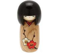 Usaburo Japanese Kokeshi Doll, Sachiko's Brown Kimono