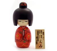 Usaburo Kokeshi Hohoemi Traditional Japanese Dolls