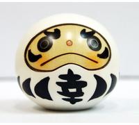 USABURO Kokeshi Japanese Wooden Doll 9-113-1 Happy Daruma White