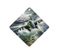 USAF F-15 Eagle Thundering Car Air Freshener Decorative Hanging Aromatherapy Tablets for Car Trucks Rhombus