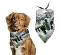 USAF F-15 Eagle Thundering Dog Bandana Adjustable Pet Scarf Bib Cute Triangle Handkerchief for Dogs Cats Gifts