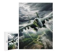 USAF F-15 Eagle Thundering Jigsaw Puzzle for Adults Wooden Challenging Puzzles Gift for Family Friends