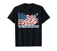 USAF Thunderbirds Shirt-Graphic Jet American Flag Gift Tee T-Shirt