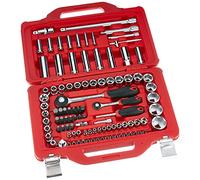 USAG 601 1/4-1/2 J100 U06010011 Assortment in Modular Box with Hexagonal Sockets and Screw Inserts (100 Pieces), clear, 601 1/4-1/2 J100