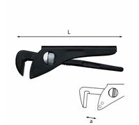Usag U03080005 Pipe Wrench Model 90° Jaws 360mm Opening 100mm