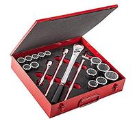 USAG U06120018 - 612 3/4" BP - Assortment in sheet steel box with bihexagonal sockets, inch sizes (17 pcs.)