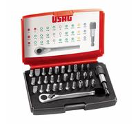 Usag U06920042 Reversible Ratchet Screwdriver Insert 1/4" 32 Pieces