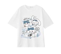 Usagi T-Shirt Cute Hachiware T-Shirt Chikawa Short Sleeve Printed Loose Summer Tee