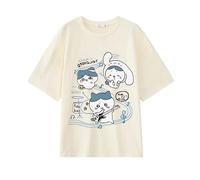 Usagi T-Shirt Cute Hachiware T-Shirt Chikawa Short Sleeve Printed Loose Summer Tee