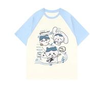 Usagi T-Shirt Cute Hachiware T-Shirt Chikawa Short Sleeve Printed Loose Summer Tee