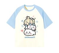 Usagi T-Shirt Cute Hachiware T-Shirt Chikawa Short Sleeve Summer Printed Loose Tee