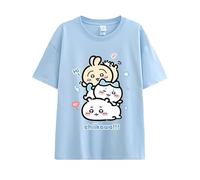 Usagi T-Shirt Cute Hachiware T-Shirt Chikawa Short Sleeve Summer Printed Loose Tee