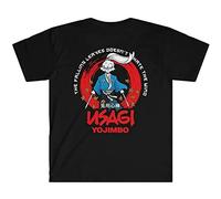 Usagi Yojimbo Falling Leaves Front & Back T-Shirt Black S