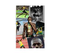 Usain-Bolt 01 Canvas Poster Wall Art Decor Print Picture Paintings for Living Room Bedroom Decoration Unframe-style 16x24inch(40x60cm)