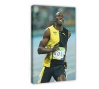 Usain-Bolt 010 Canvas Poster Wall Art Decor Print Picture Paintings for Living Room Bedroom Decoration Frame-style 12x18inch(30x45cm)