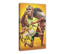 Usain-Bolt 011 Canvas Poster Bedroom Decor Landscape Office Room Decor Gift Frame-style 24x36inch(60x90cm)