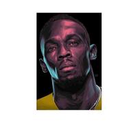 Usain-Bolt 02 Canvas Poster Bedroom Decor Landscape Office Room Decor Gift Unframe-style 24x36inch(60x90cm)