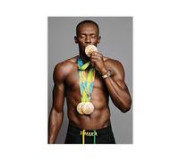 Usain-Bolt 029 Canvas Poster Bedroom Decor Landscape Office Room Decor Gift Unframe-style 24x36inch(60x90cm)