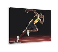 Usain-Bolt 044 Canvas Poster Wall Art Decor Print Picture Paintings for Living Room Bedroom Decoration Frame-style 16x24inch(40x60cm)