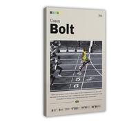 Usain Bolt 2 Canvas Poster Wall Art Decor Print Picture Paintings for Living Room Bedroom Decoration Frame-style 16x24inch(40x60cm)