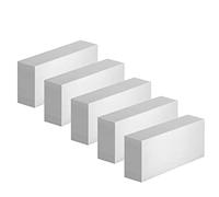 USAMILY 5 Pcs Aluminum Square Bar 1"X2"X4" 6061 Aluminium bar T6511 Solid New Mill Stock