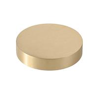 USAMILY Solid Brass Round Block, Diameter 80mm/3.15 inch, Thickness 16mm/0.63 inch for Lathe Bar Stock DIY Crafts
